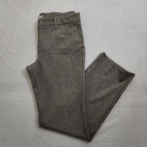 NYDJ Women 10 Dark Gray Mid Rise Straight Leg Stretch Lift Tuck Technology Pants